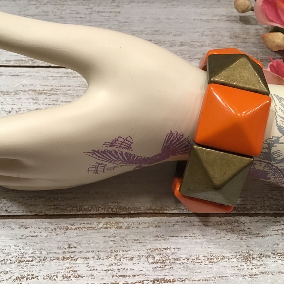 Orange Stretchy Bracelet - Picture 7 of 8